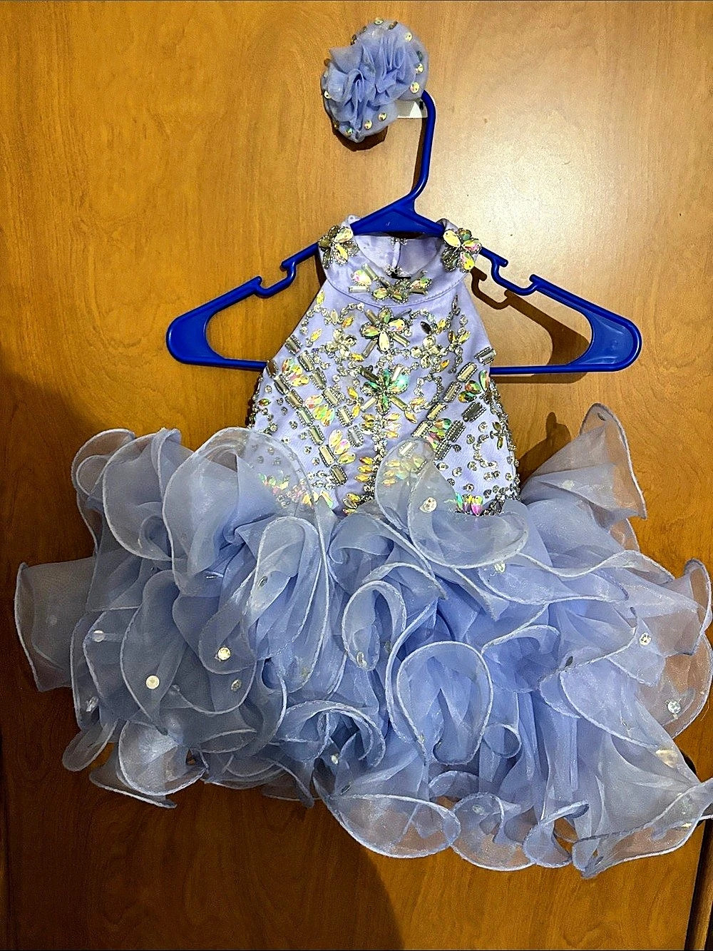Cupcake pageant dress Purple Floral Formal Dress Like New 2T